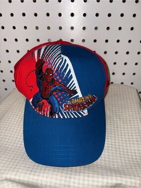Kids Size Marvel The Amazing Spider-Man Kids Hat - Blue and Red